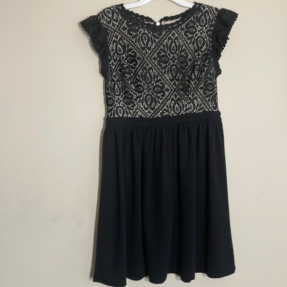 Xhilaration Black Lace Mini Dress